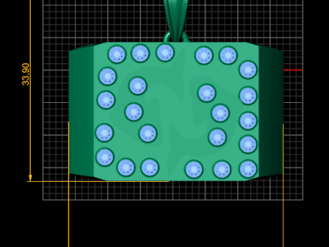 Pisces pendant 3D-printmodel