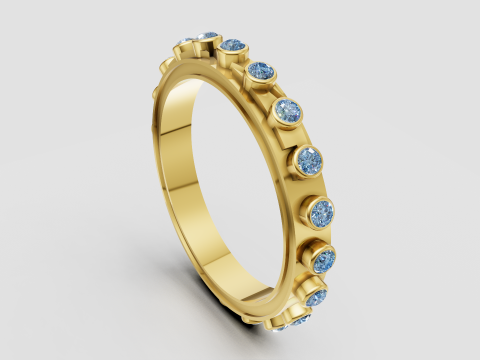 Gold Eternity Band pendant 3D Print Model