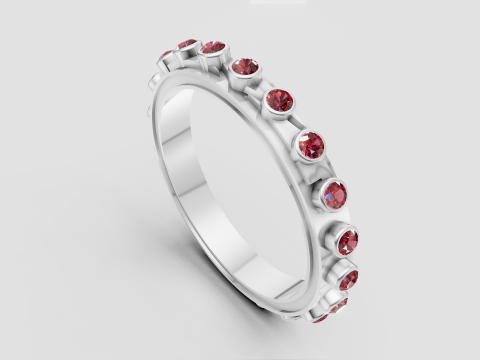 Gold Eternity Band pendant Modèles 3D en vedette