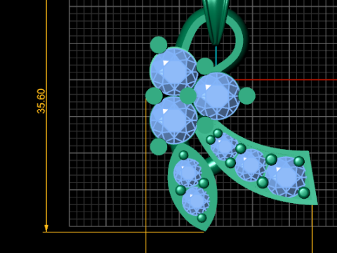 White Gold Pendant 3D Принт Модель