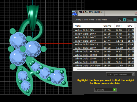 White Gold Pendant 3D Принт Модель