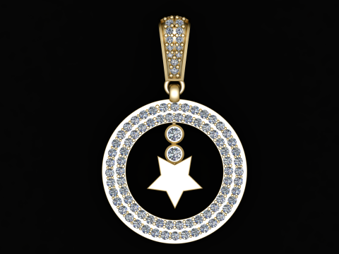 Star pendant 3D 프린트 모델