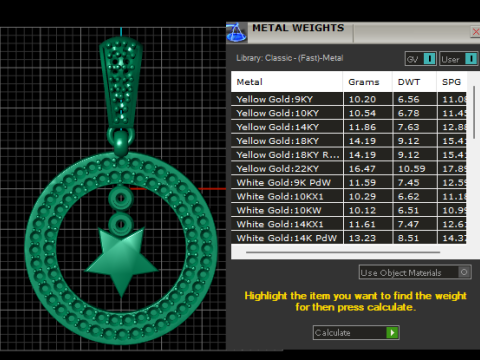 Ciondolo stella Modello di stampa 3D