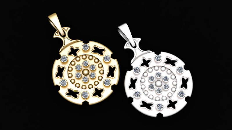 Shield pendant luxury Modelo de Impressão 3D .c4d .max .obj .3ds .fbx .stl .blend