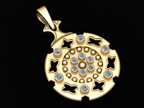 Shield pendant luxury Modelo de Impressão 3D