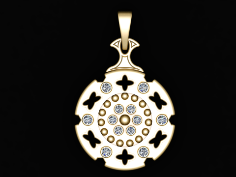 Shield pendant luxury Modelo de Impressão 3D