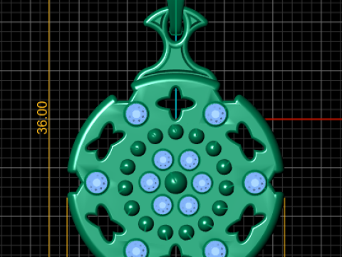 Shield pendant luxury Modelo de Impressão 3D