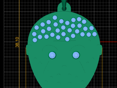 Owl pendant 3Dプリントモデル