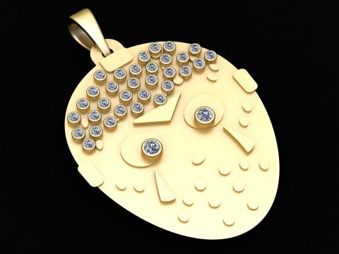 Owl pendant 3Dプリントモデル