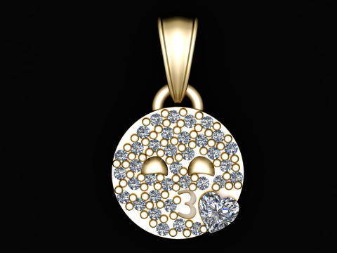 EMOJI Pendant 3D प्रिंट मॉडल