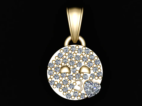 Ciondolo EMOJI Modello di stampa 3D