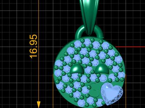 EMOJI Pendant 3D Print Model