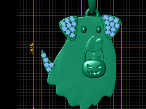 Halloween PENDANT 3D Принт Модель
