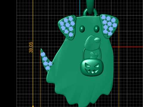 Halloween PENDANT 3D Print Model