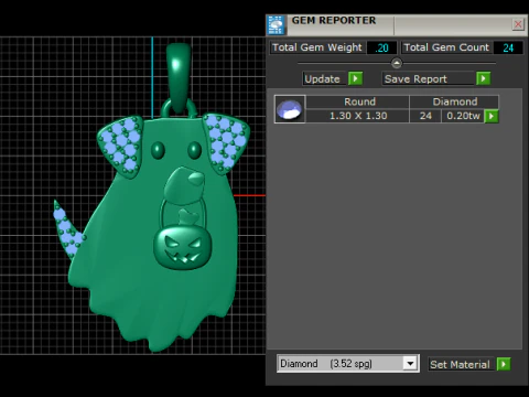 Halloween PENDANT 3D Print Model