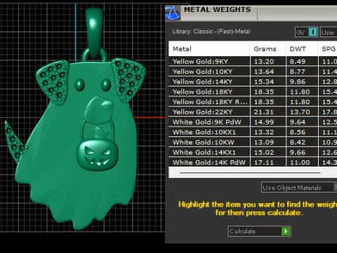Halloween PENDANT 3D Print Model