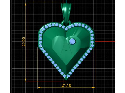 Initial pendant Modelo de Impressão 3D