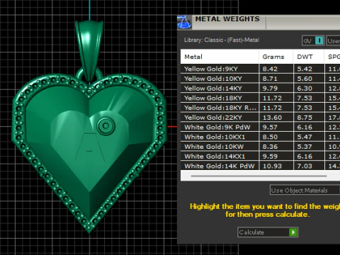 Initial pendant 3D Print Model