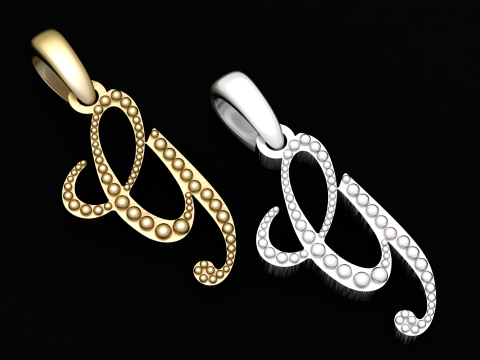 Arabic calligraphy pendant 3Dプリントモデル