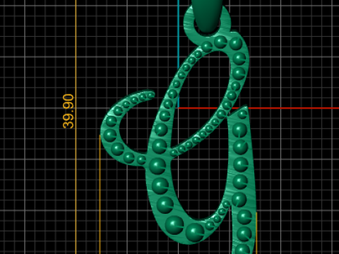 Arabic calligraphy pendant 3Dプリントモデル