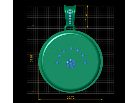 3D printable pendant 3D-printmodel