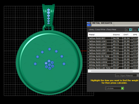 3D printable pendant 3D-printmodel