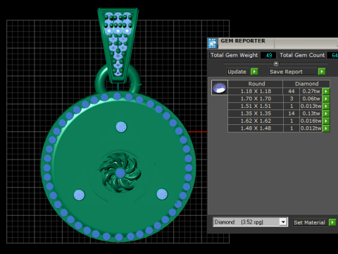Chakra pendant 3D modeL 3D Baskı Modeli