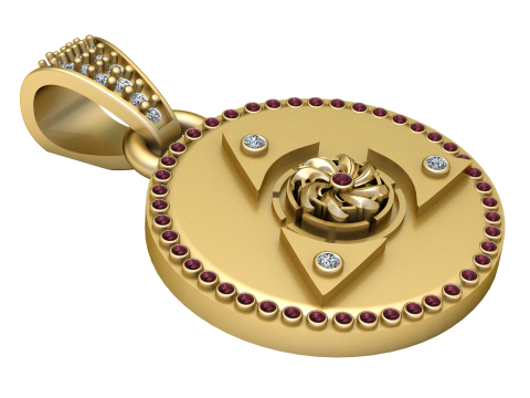 Chakra pendant 3D modeL 3D Baskı Modeli