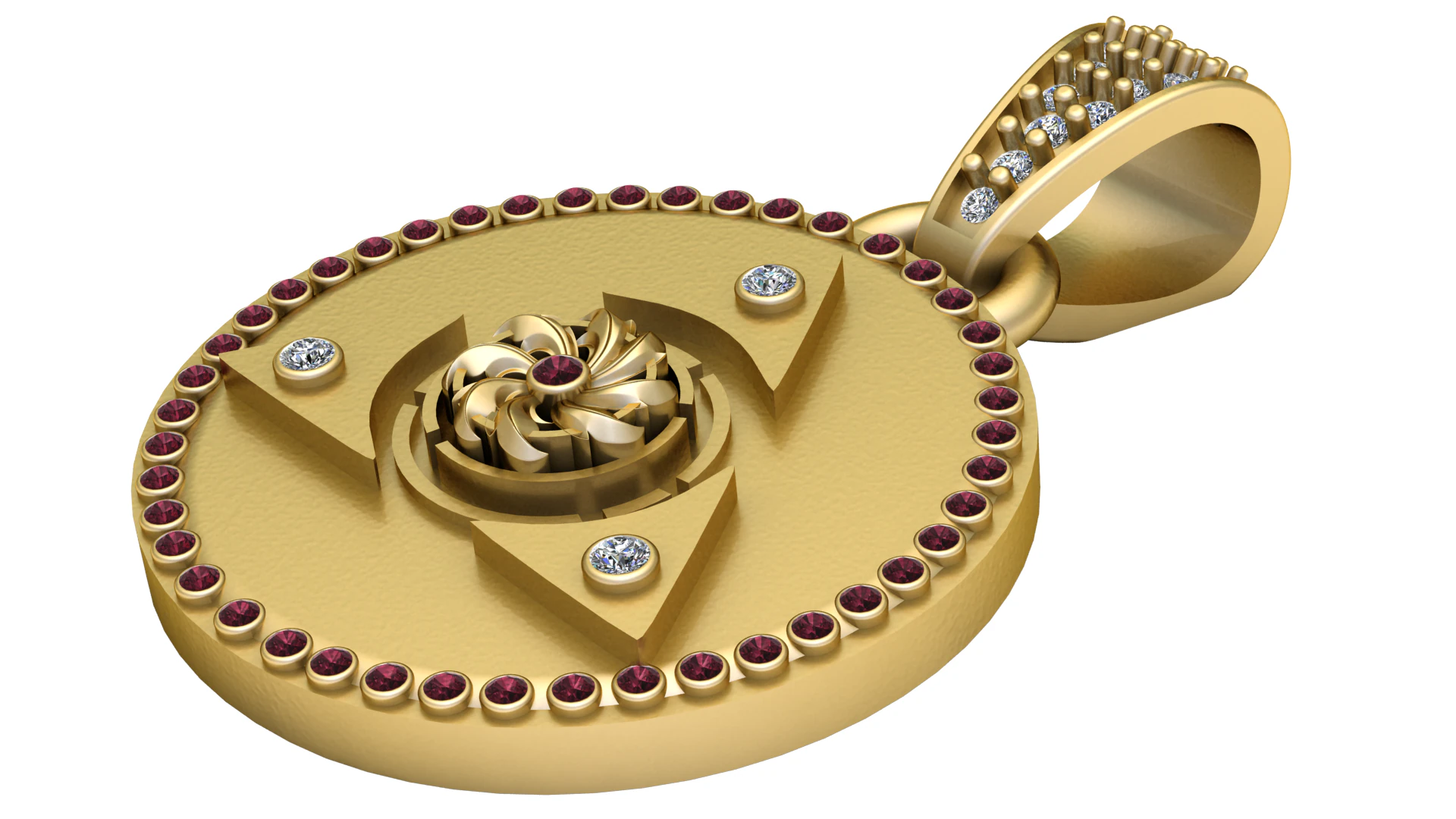 Chakra pendant 3D modeL 3D Print Model .c4d .max .obj .3ds .fbx .stl .blend 