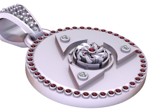 Chakra pendant 3D modeL 3D Baskı Modeli