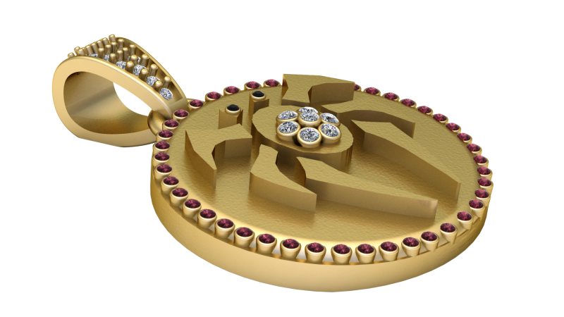 3D Jewelry Design PENDANT Modelo de Impressão 3D .c4d .max .obj .3ds .fbx .stl .blend