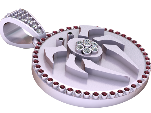 3D Jewelry Design PENDANT Modelo de Impressão 3D