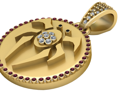 3D Jewelry Design PENDANT Modelo de Impressão 3D