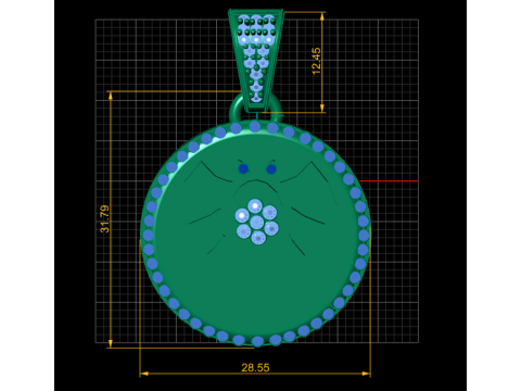 3D Jewelry Design PENDANT Modelo de Impressão 3D