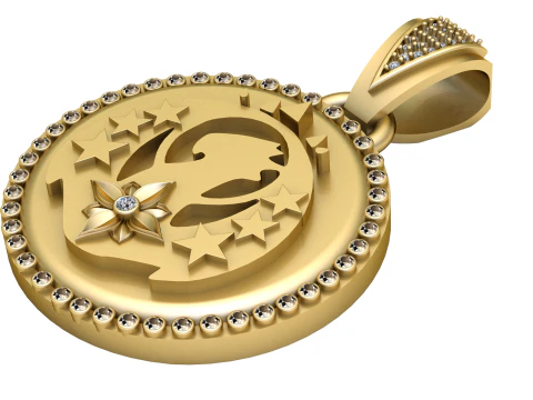 Подвеска с головой льва 3D Принт Модель