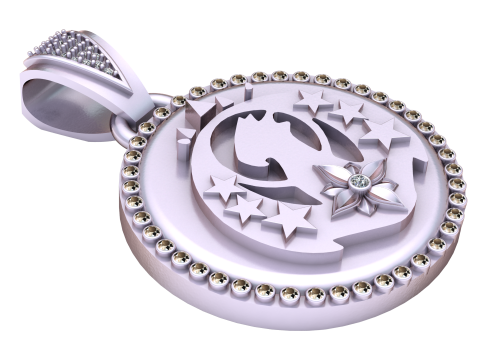 Lion Head Pendant 3D Baskı Modeli