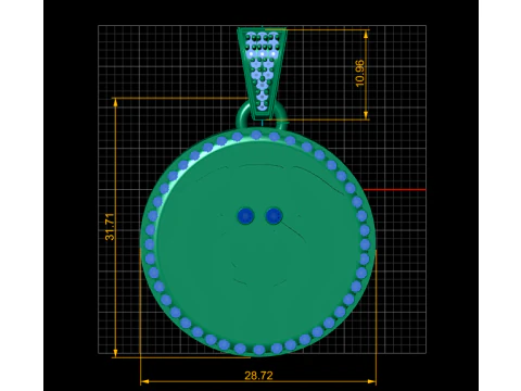Lion Pendant 3D Print Model
