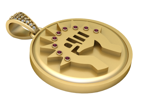 Fist Pendant 3D Print Model