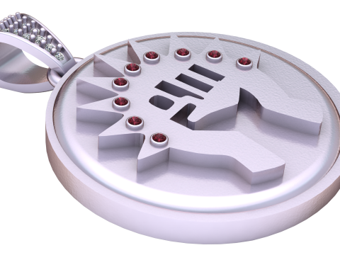 Fist Pendant 3Dプリントモデル