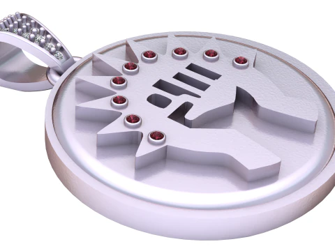 Fist Pendant 3D Print Model