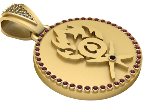 Mystic Pendant 3D Print Model