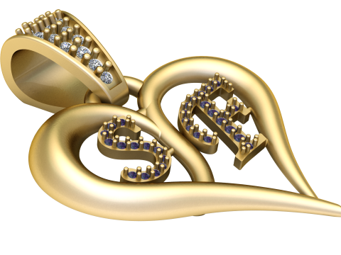 3D Pendant Design pendant 3D Print Model