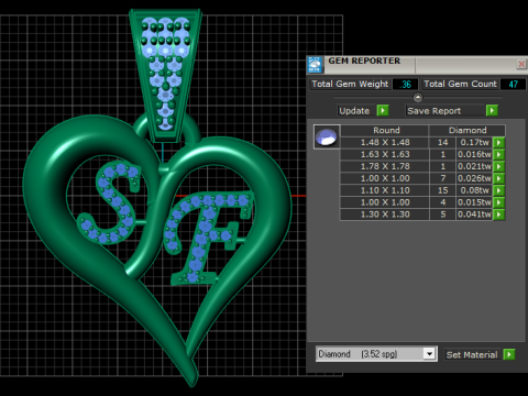 3D Pendant Design pendant 3Dプリントモデル