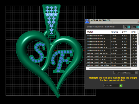 3D Pendant Design pendant 3Dプリントモデル