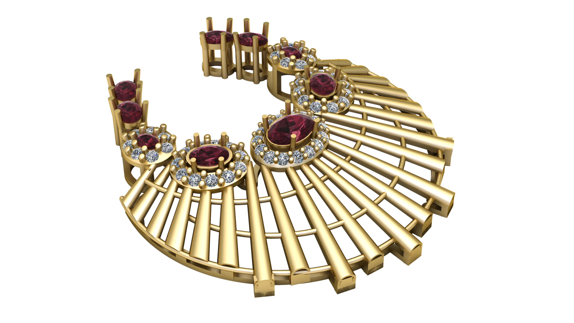 RUBY PHARAONIC 3D Print Model .c4d .max .obj .3ds .fbx .stl .blend 