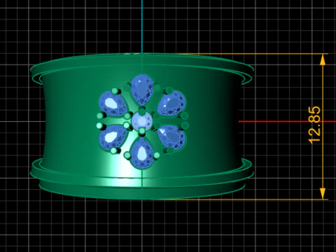 ROUND RING PANDANT 3D PRINTABLE MODAL 3D Print Model
