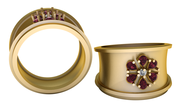 ROUND RING PANDANT 3D PRINTABLE MODAL 3D 打印模型 .c4d .max .obj .3ds .fbx .stl .blend