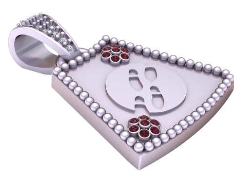 Gold neucles pendant Model Cetak 3D