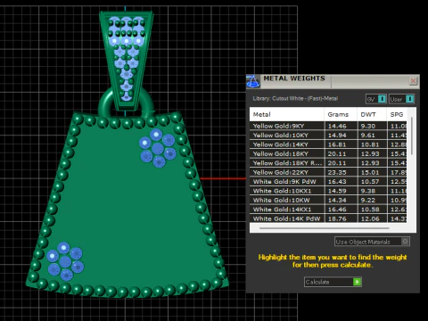 Gold neucles pendant 3D Print Model