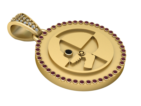Dog ngold pendant 3D Baskı Modeli